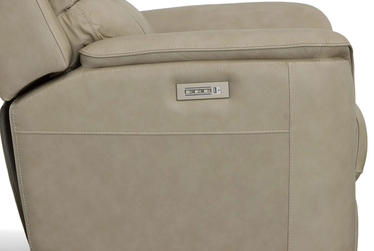 Flexsteel Henry Leather PWR Recliner w/ PWR Headrest 104150PH94680