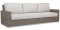 Sunset West Coronado Sofa in Driftwood | Canvas Flax Sunbrella