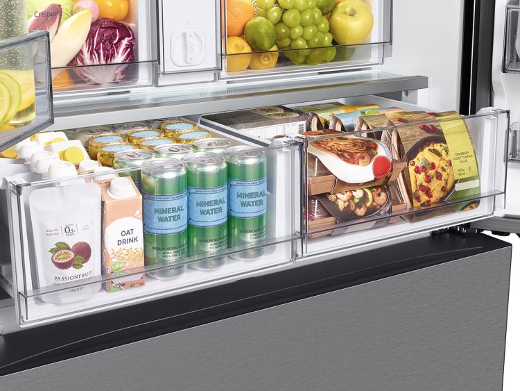 Large image of Samsung Bespoke 24 Cu. Ft. 3-Door French Door Refrigerator 36-Inch Wide ADA in Stainless Steel