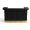 RAM Game Room Prohibition Series 84-Inch Cocktail Bar in Black