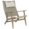 Sunset West Sedona Cushionless High Back Chair in Weathered Teak | Resin Wicker