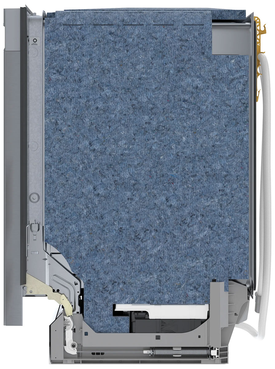 Right-side view of dishwasher.