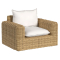 Sunset West Playa Oversized Club Chair in Soothe Pearl Sunbrella | Natural