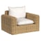 Sunset West Playa Oversized Club Chair in Soothe Pearl Sunbrella | Natural