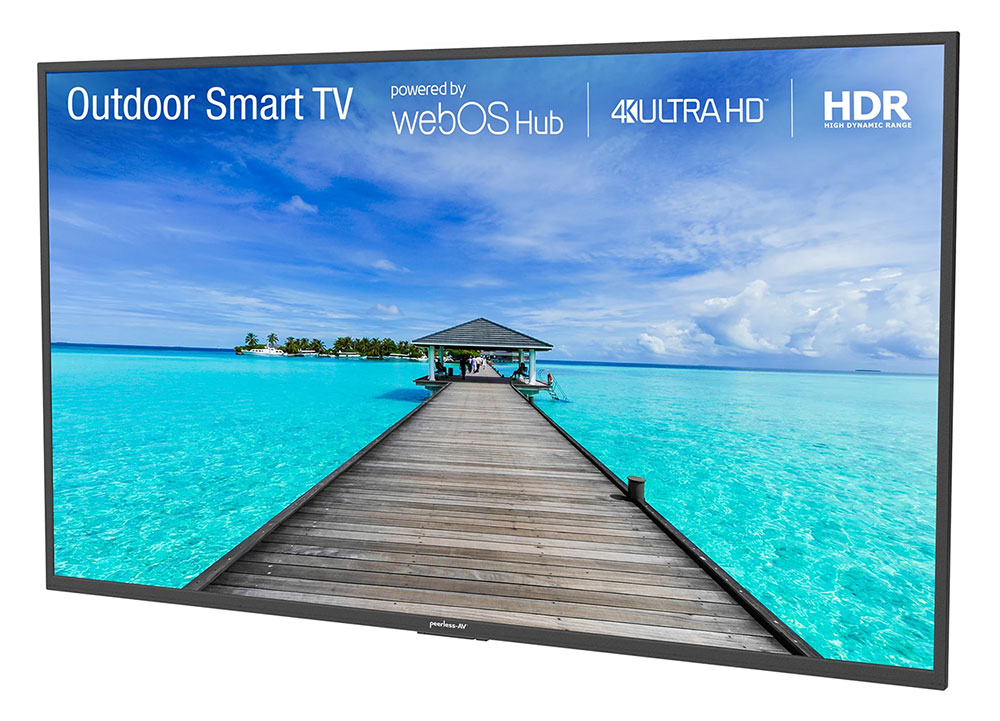 Front Angled View of Outdoor TV