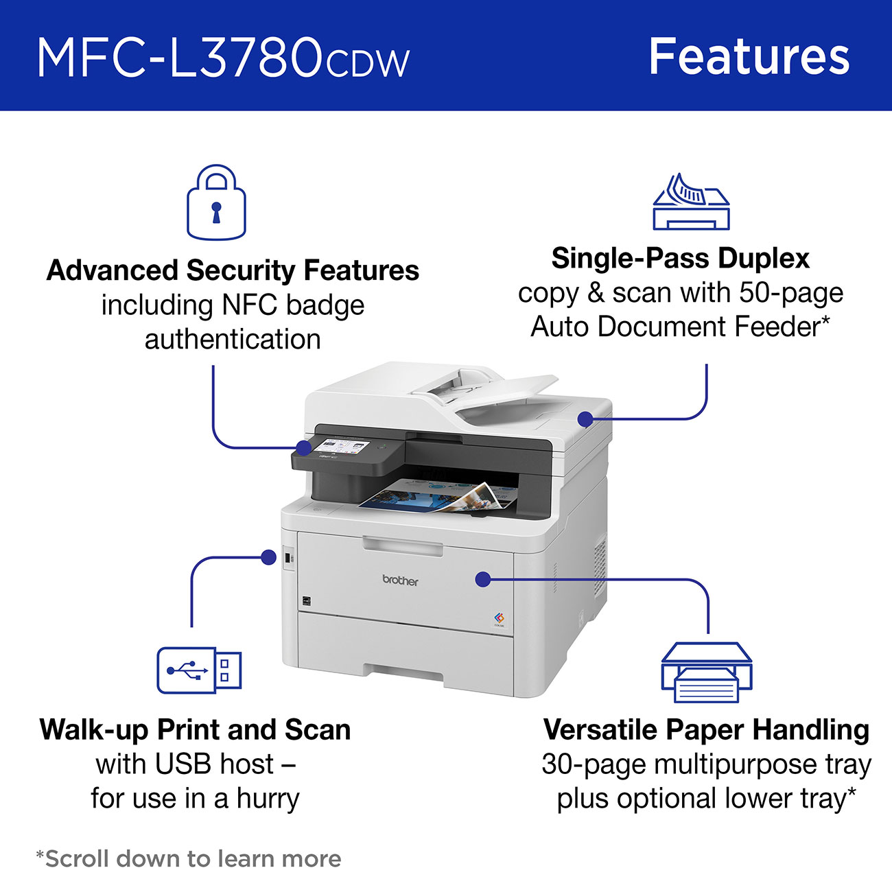 Brother - MFC-L3780CDW - Printers & Scanners