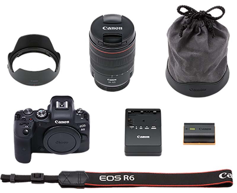 Canon EOS R6 RF 24-105mm F4 L IS USM Lens Kit - 4082C012
