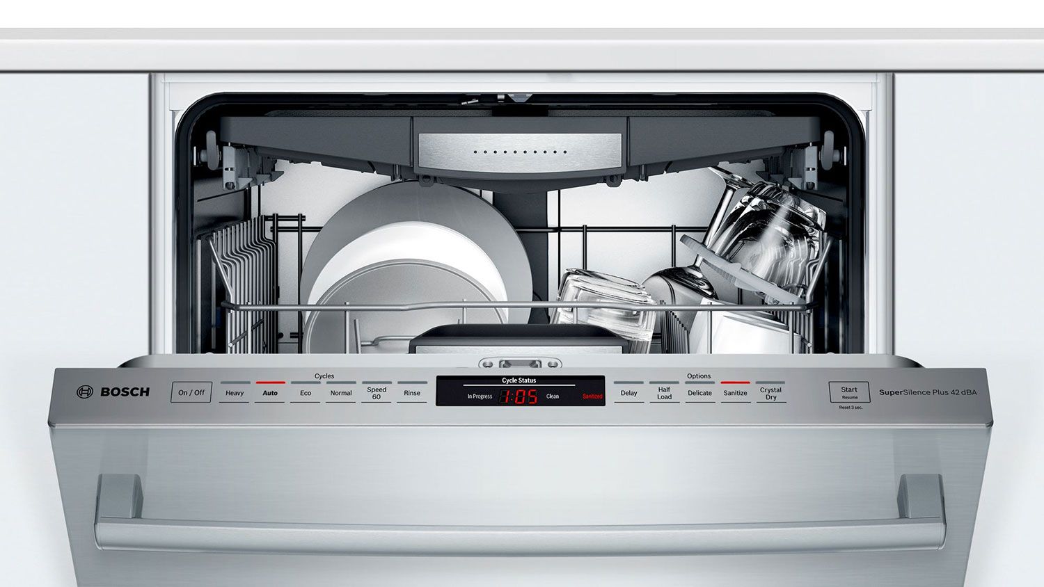 Bosch 24 800 Stainless Steel Bar Handle Dishwasher Shxm78z55n