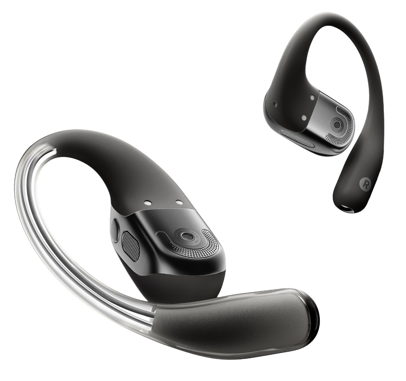 Rear View of Shokz Open-Ear Earbuds