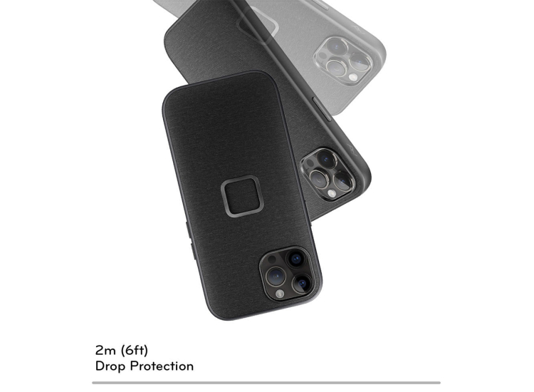 Peak Design - Everyday Fabric Case for iPhone 16 Pro Max - Charcoal Peak Design - Everyday Fabric Case for iPhone 16 Pro Max - Charcoal