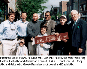 Street Naming of Wolfram St. - Jewel &amp; David Abt Way