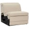 Bernhardt Armless Power Motion Chair Lioni in Cream Leather Finish