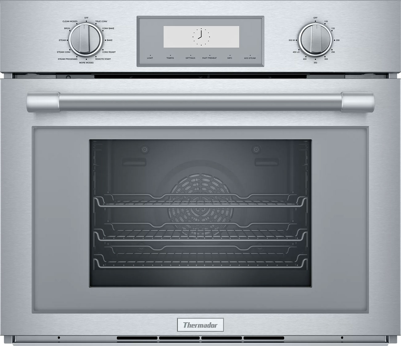 Thermador Professional Series Single Wall Oven With Steam Convection 30 Inch in Stainless Steel