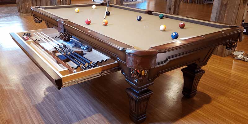Olhausen - HAMPTON8-MAP-MOC-RALU-DRAWER - Pool Tables