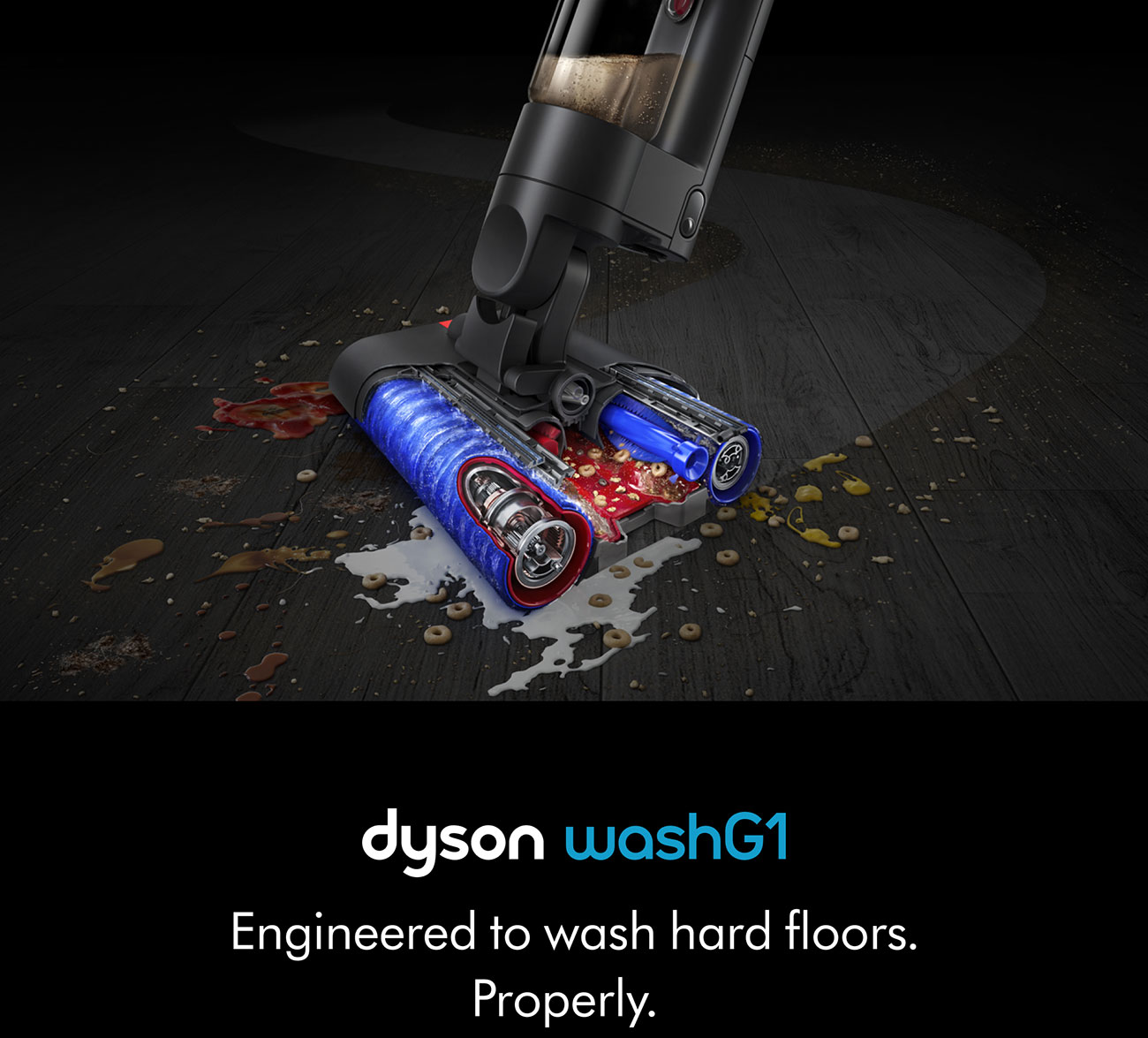 View Of Hard Floor Cleaning Capability