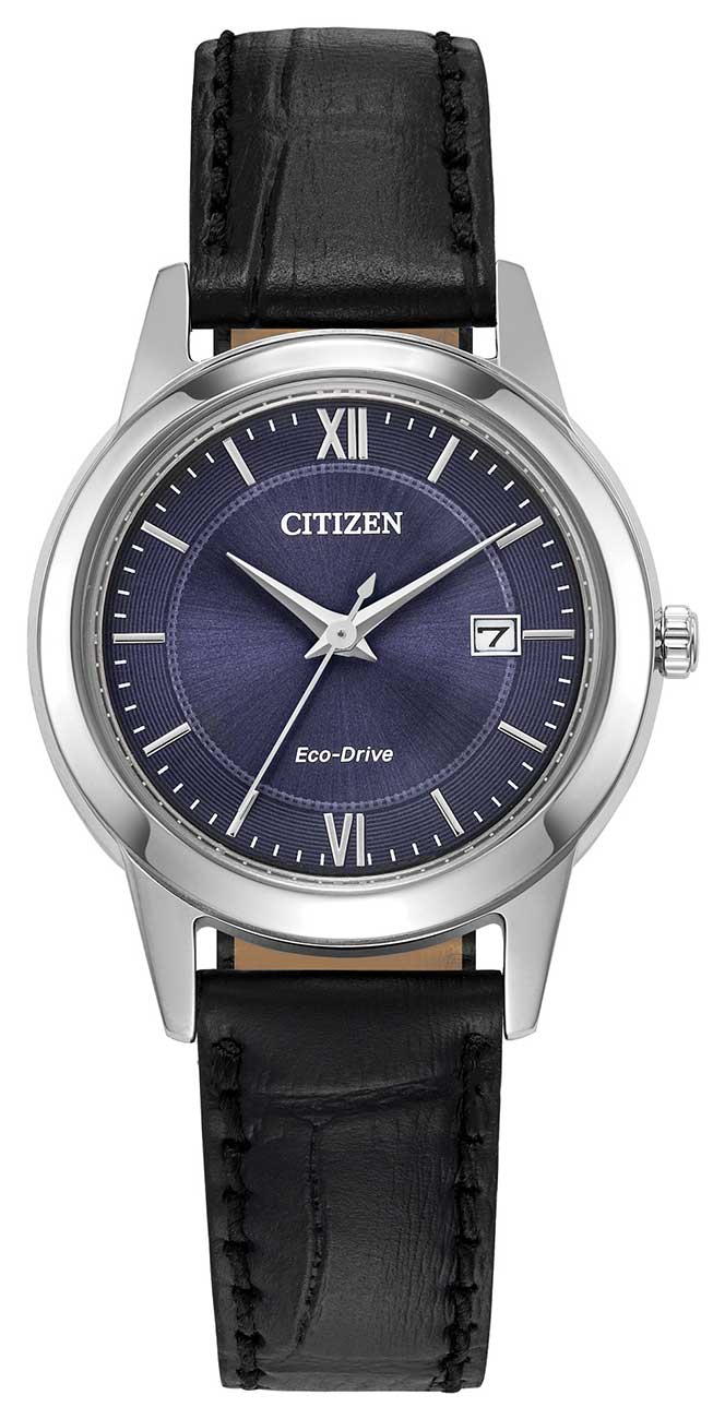 Front View of Citizen Classic Blue Dial Watch