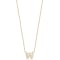 Roberto Coin 18K Yellow Gold Tiny Treasures Love Letter W Pendant With Diamonds