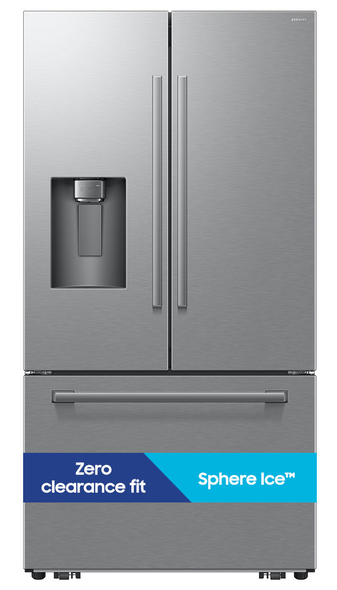 Front of Samsung Refrigerator with Banner