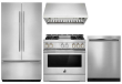 JennAir RISE 42" Stainless Steel Fully Integrated Built-In French Door Refrigerator Panel Kit - JBFFS42NHL