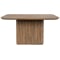 Classic Home Vander Solid Wood Square Dining Table in Tawny Brown