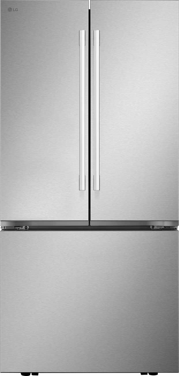 LG 25.1 Cu. Ft. Standard Depth French Door Refrigerator 33-Inch Wide ADA in PrintProof Stainless Steel - LF25H6200S