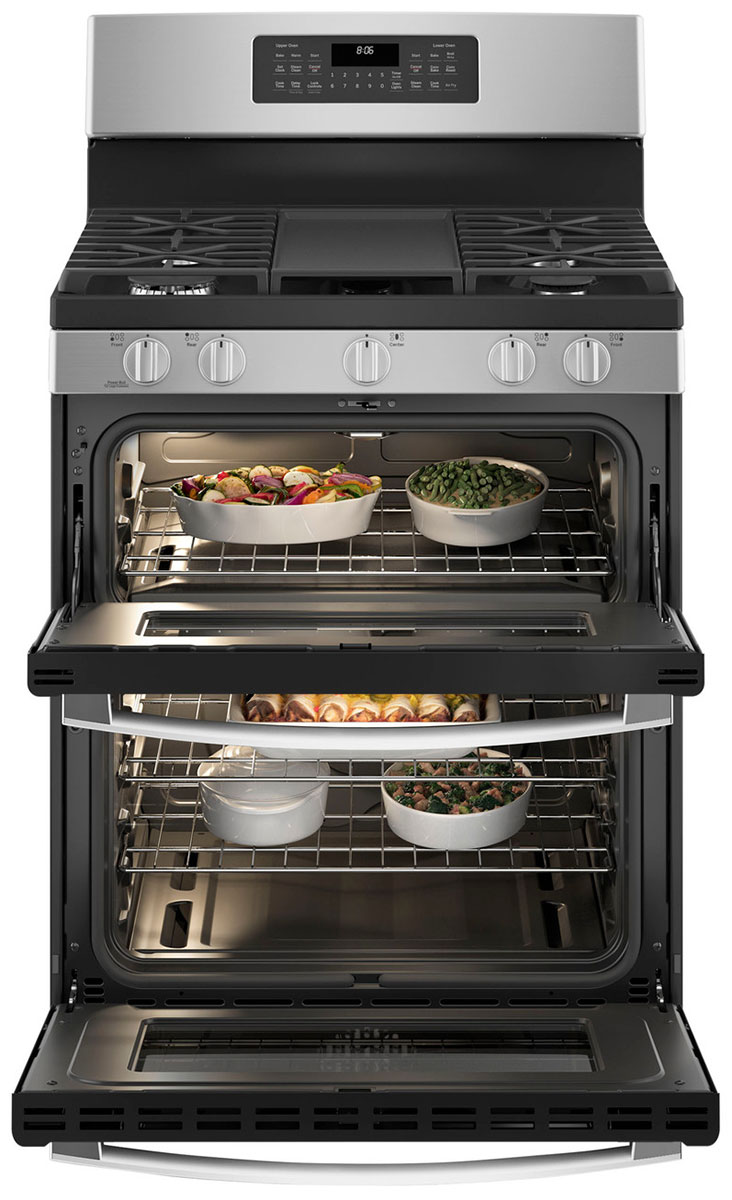Ge Free-Standing Gas Double Oven Convection Range - Thumbnail 4