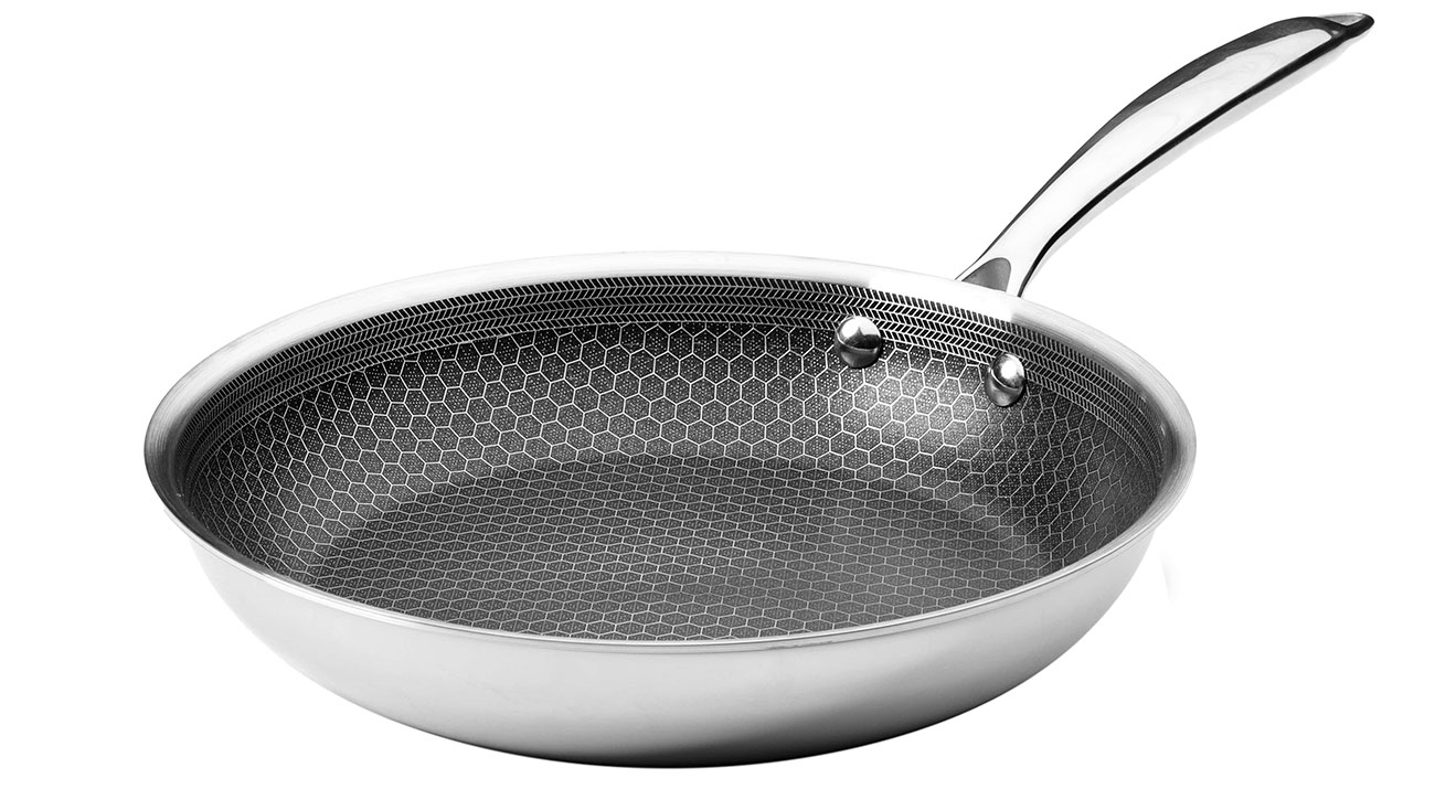 View of the Frieling 9.5" Black Cube Fry Pan