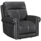 Flexsteel Alexander Power Recliner with Power Headrest and Lumbar in Weathered Stone Leather