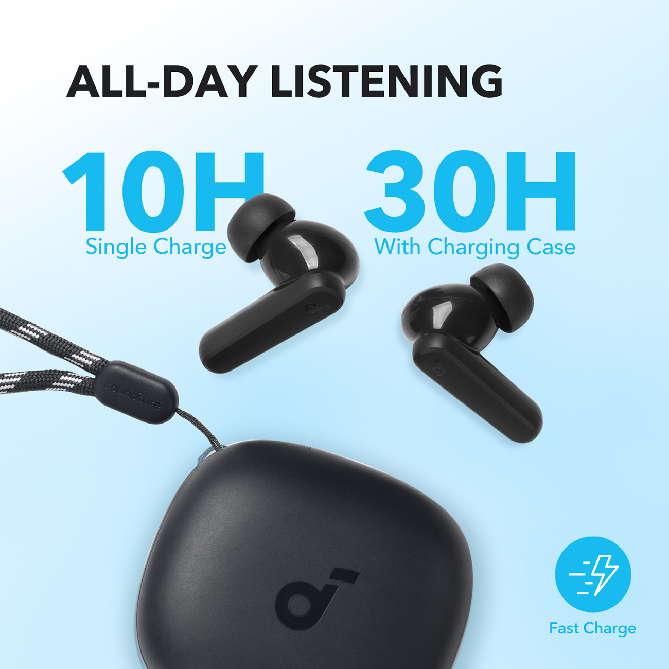 Battery View of Soundcore Earbuds