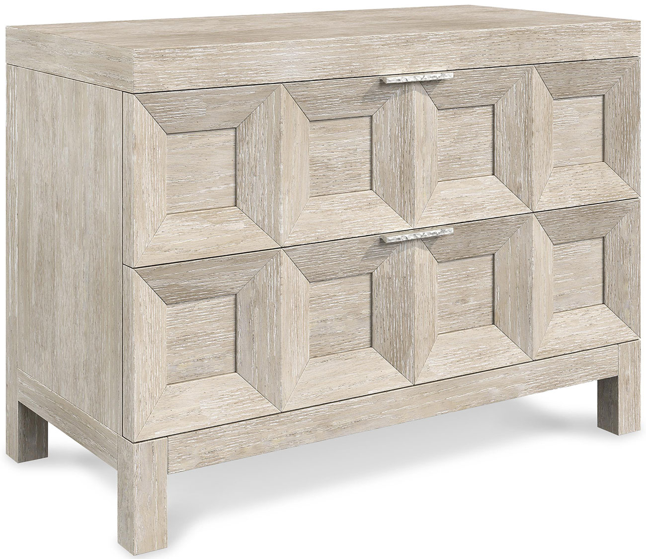 Bernhardt Prado Nightstand in Tawny | Bright Graphite