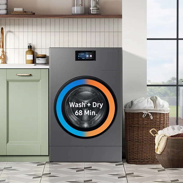 Samsung combo unit with graphic that reads 