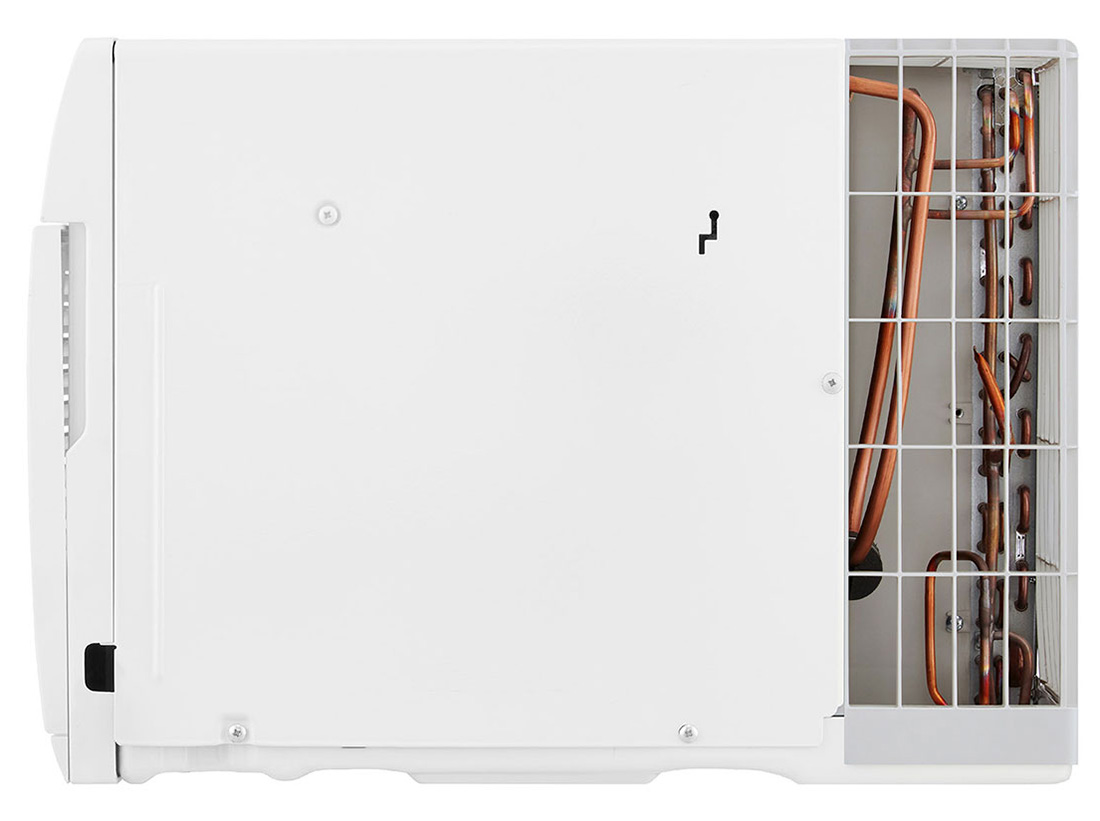 The Underside of a White Through The Wall LG Air Conditioner