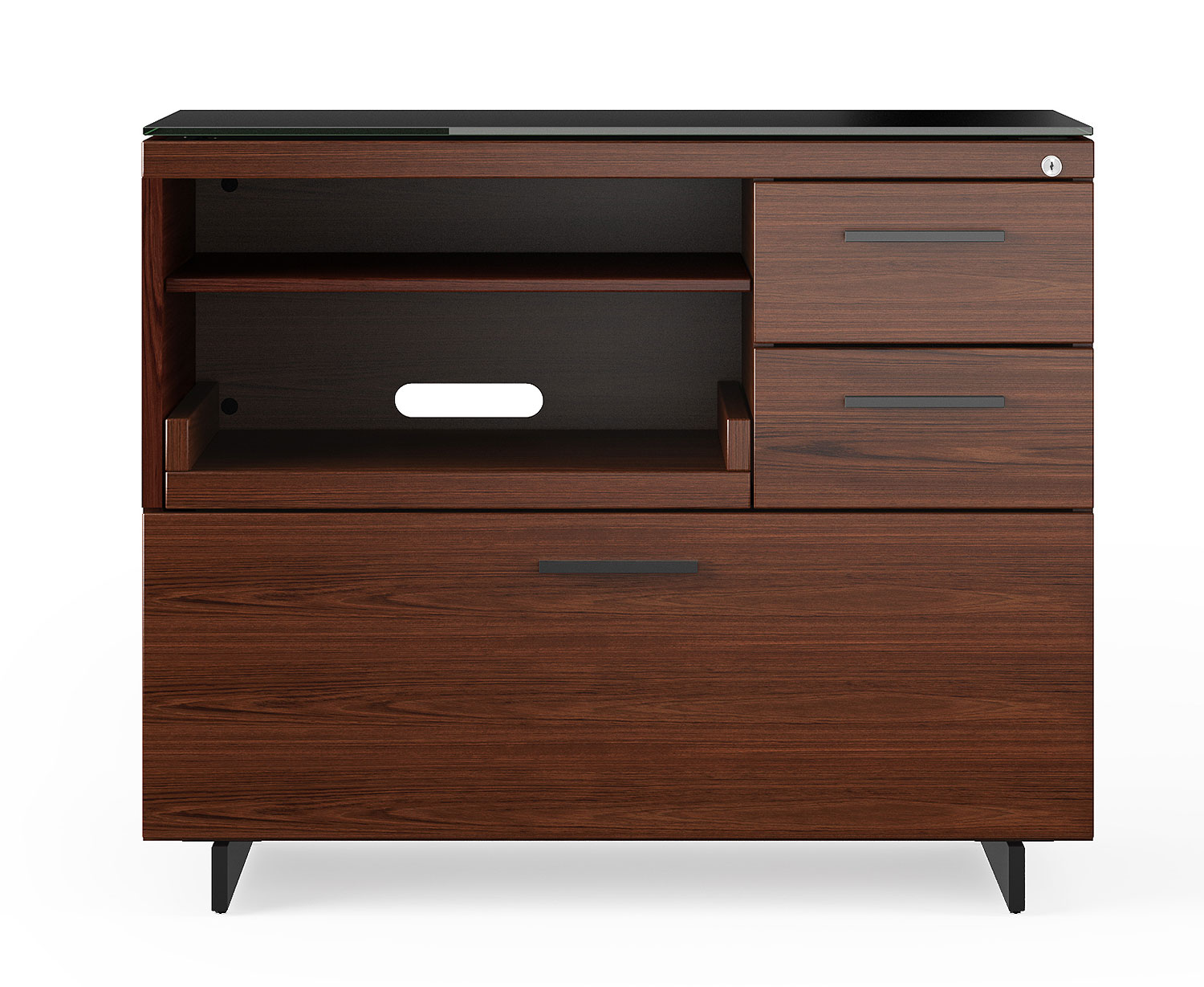 BDI Sequel 20 6117 Chocolate Walnut/Black Multifunction Cabinet