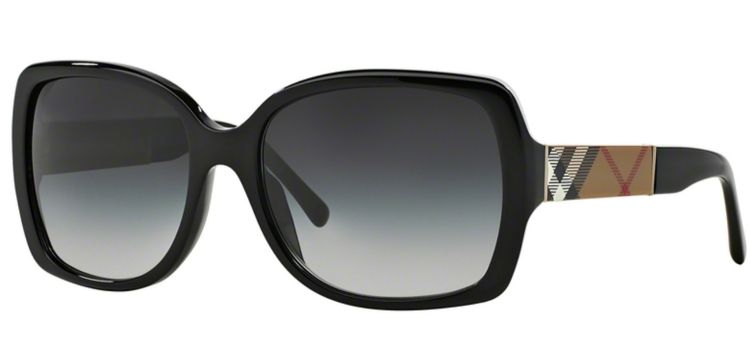 Burberry Square Black Womens Sunglasses - BE416034338G display picture 3