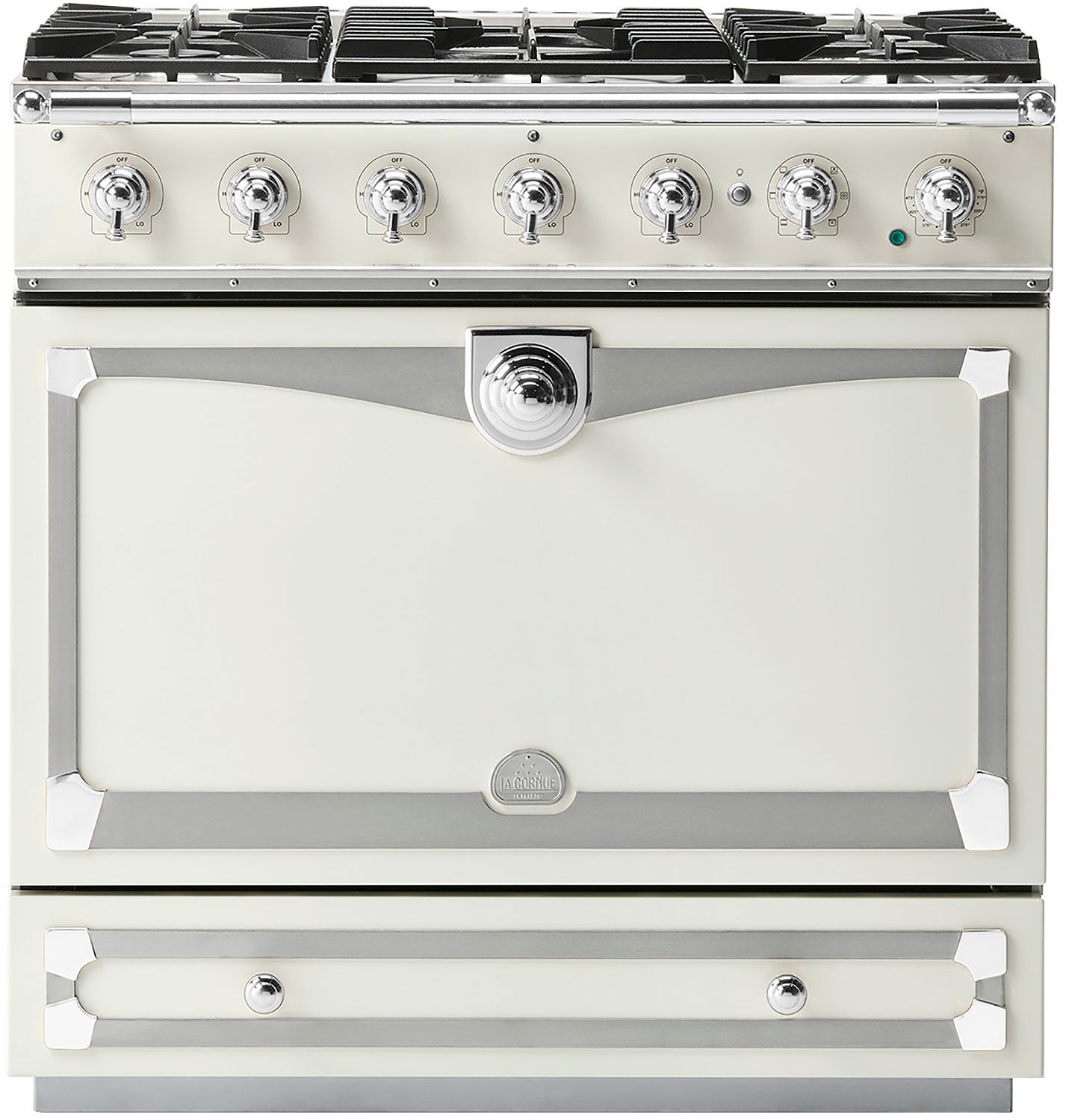 La Cornue 36" Pure White Dual Fuel Range C9WP Abt