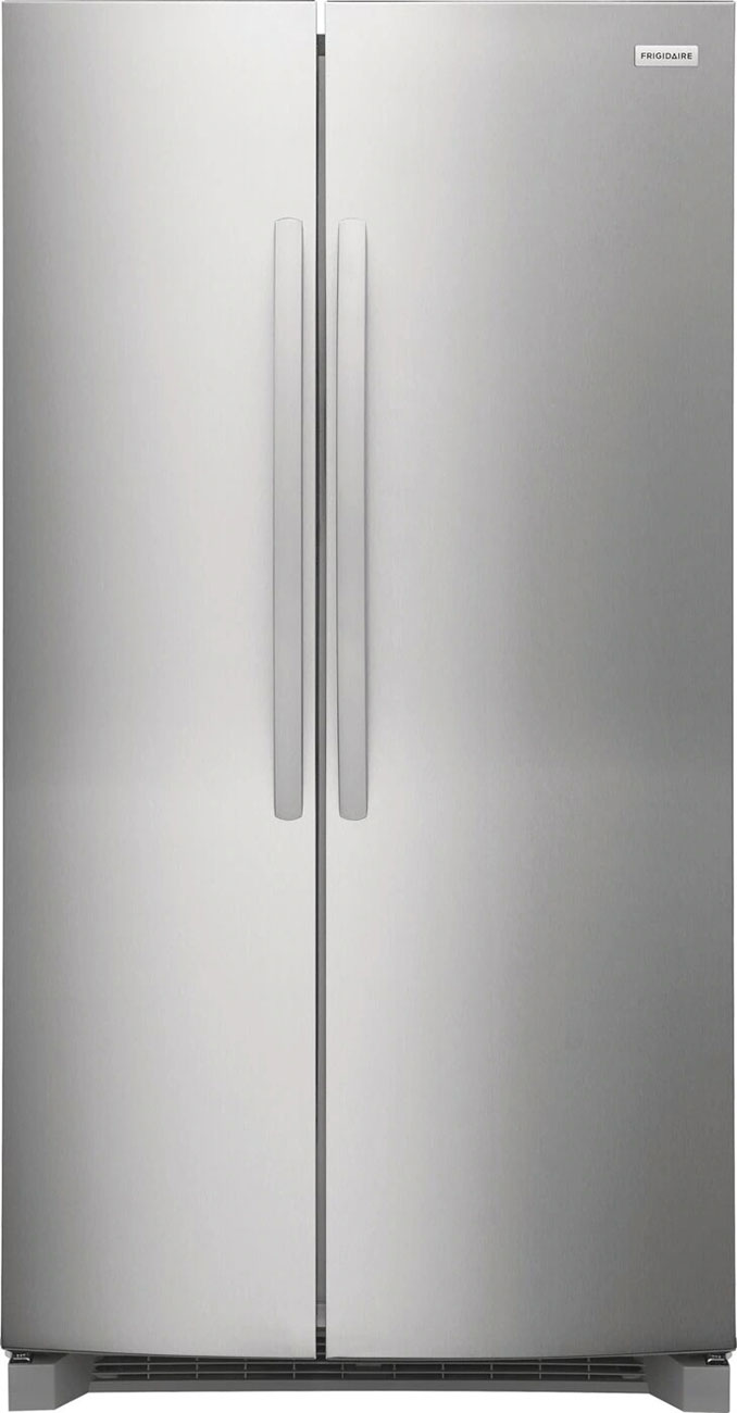 Main front view of Frigidaire Refrigerator in Stainless