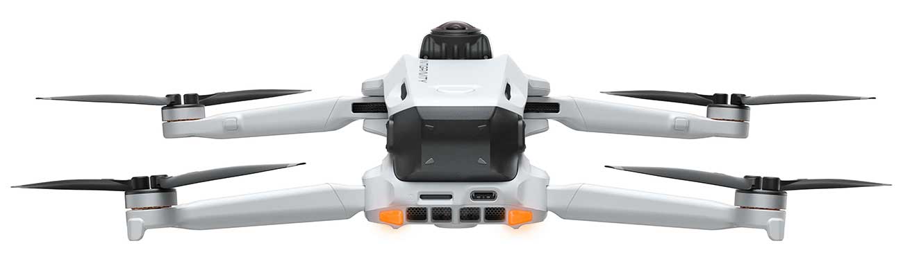 Rear view of Antigravity A1 8K 360 Drone