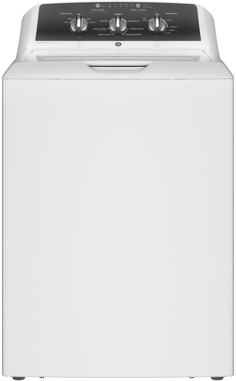 Main Front view of GE Washer in White
