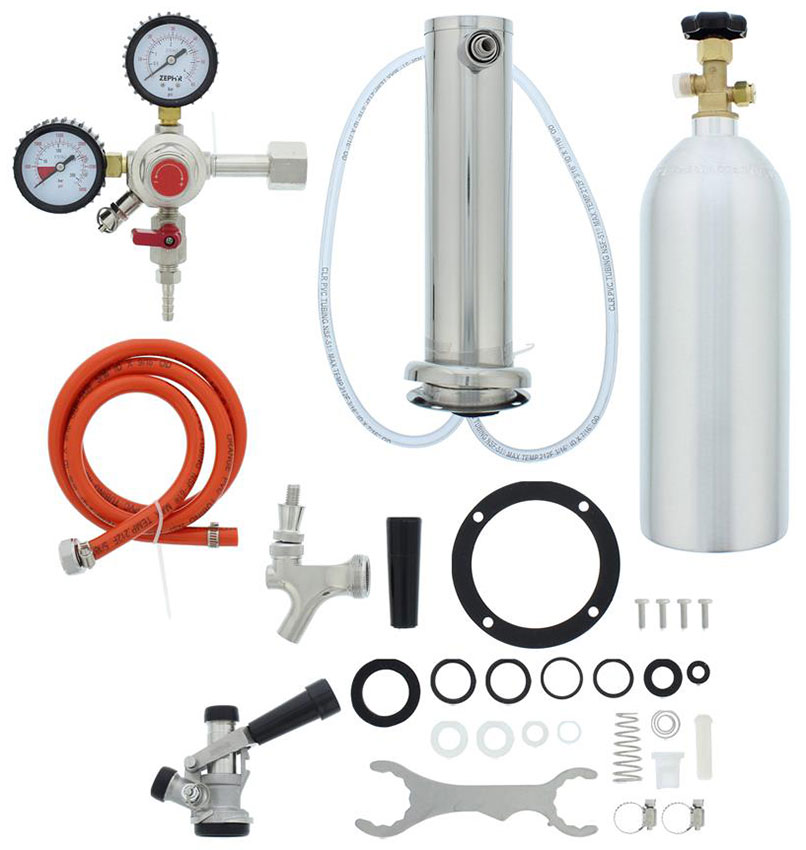 Zephyr Kegerator Single Tap Kit PRKFK01SSC Abt