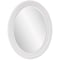 Howard Elliott George Oval Mirror In Matte White Finish