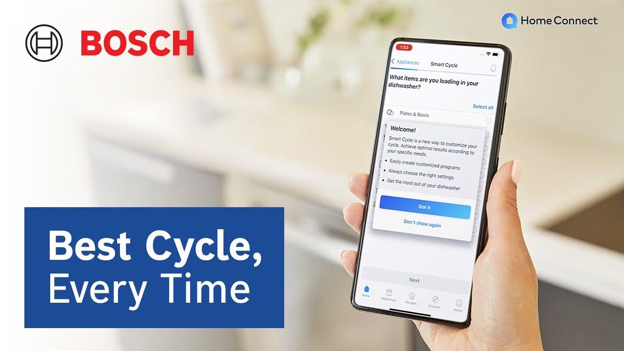 Watch How to use Smart Cycle for Your Dishwasher in the Home Connect App
