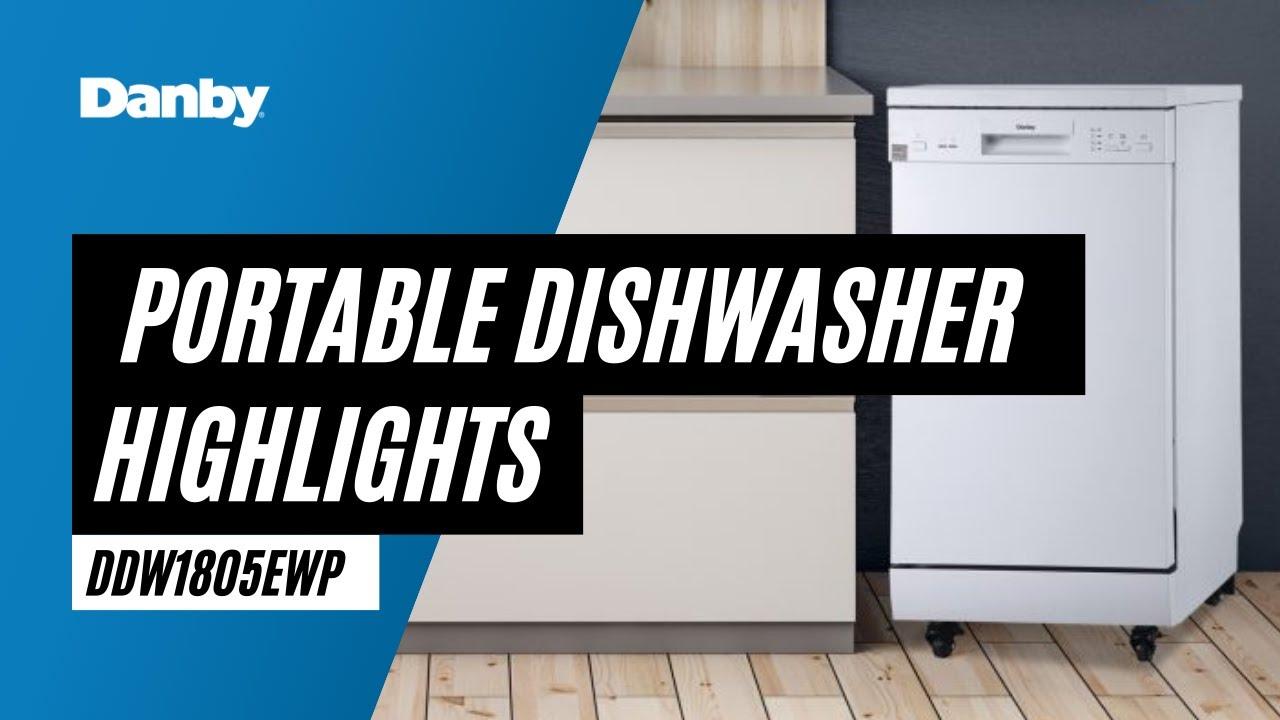 Watch Danby Portable Dishwasher Highlight Video - DDW1805EWP