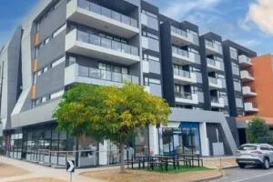 Exterior shot of a corporate building with mulitple units