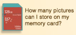 Memory Card Capacity Chart