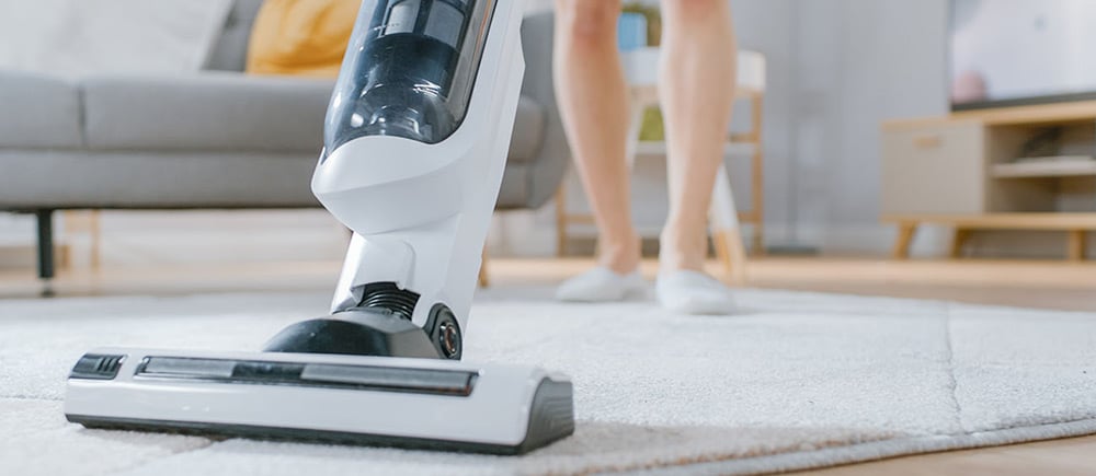 Vacuum cleaner on carpet