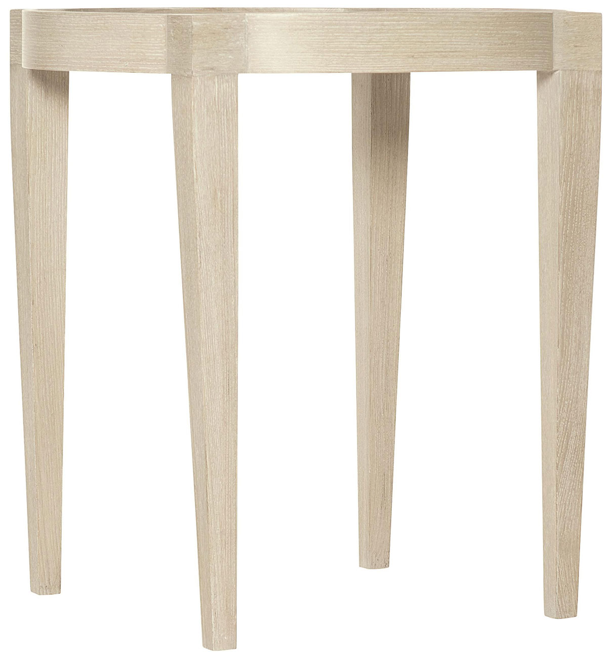 Bernhardt East Hampton Side Table in Cerused Linen