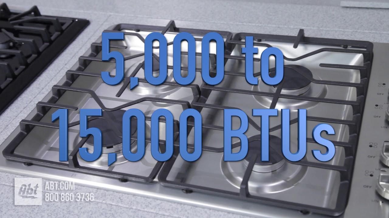 GE 30" White Gas Cooktop JGP3030DLWW Abt