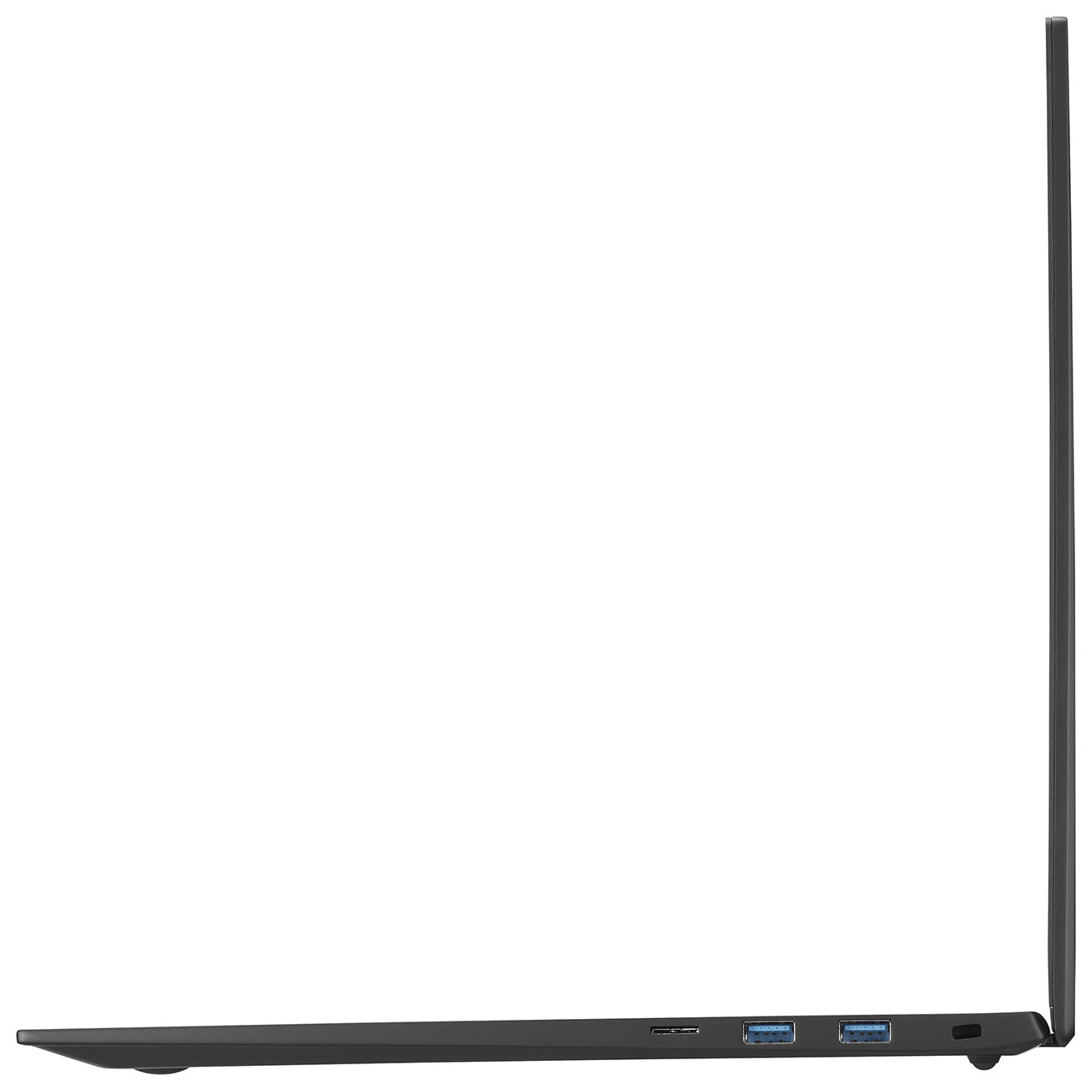 Right View of LG Laptop Opened