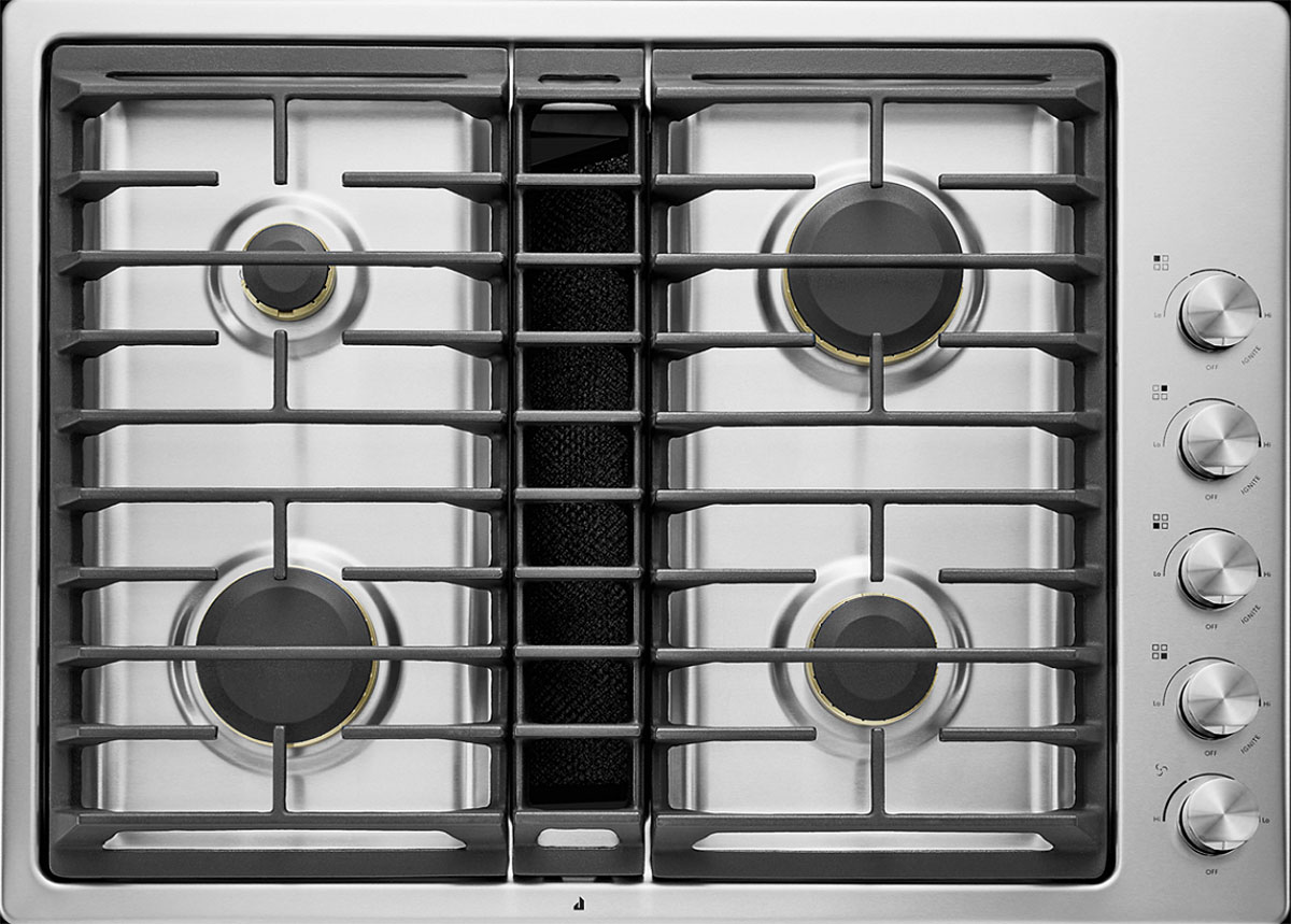 JennAir 30" Stainless Gas Downdraft Cooktop JGD3430GS | Abt