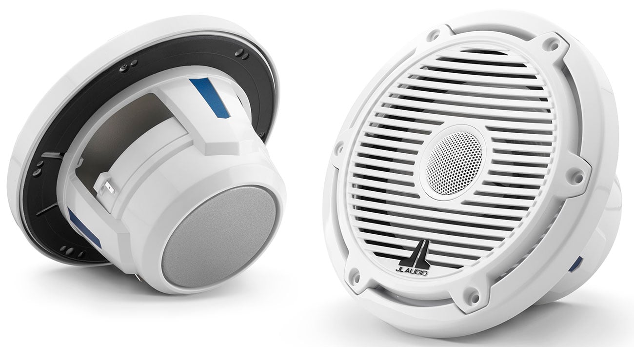 Front and Rear View of JL Audio Marine Speakers